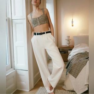 NWT Madewell White Baggy Straight Denim Jeans Size 23